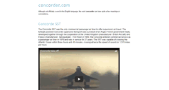 Desktop Screenshot of concorder.com